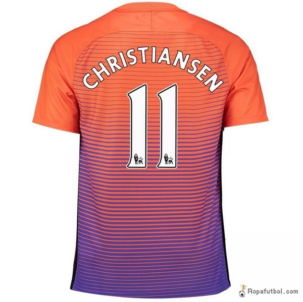 Camiseta Manchester City Replica Tercera Ropa Christiansen 2016/17 Naranja